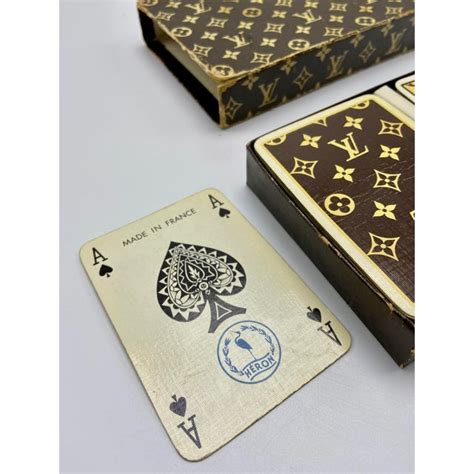 fake louis vuitton style red playing cards|real louis vuitton.